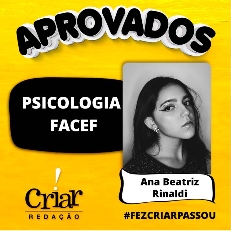Aprovado Criar Redação