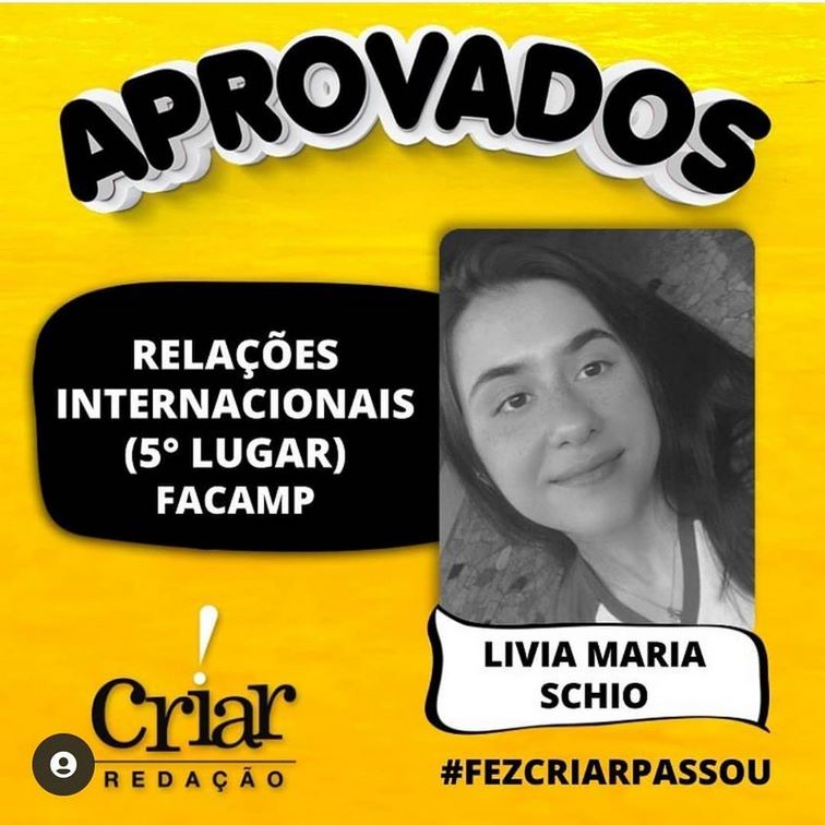 Aprovado Criar Redação