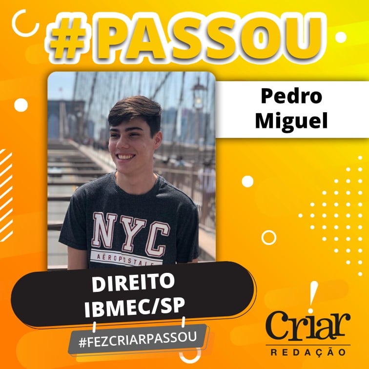 Aprovado Criar Redação