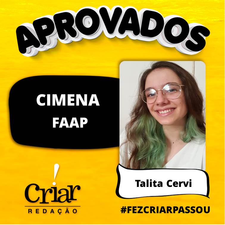 Aprovado Criar Redação