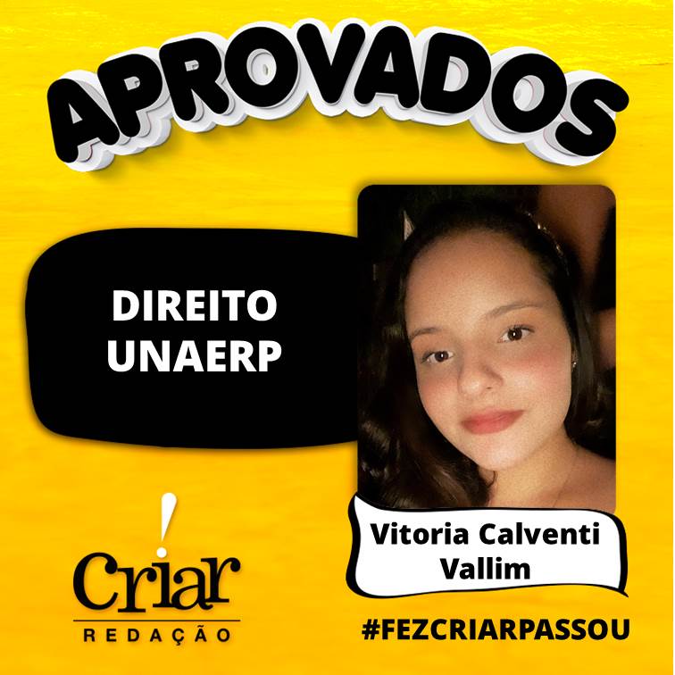 Aprovado Criar Redação