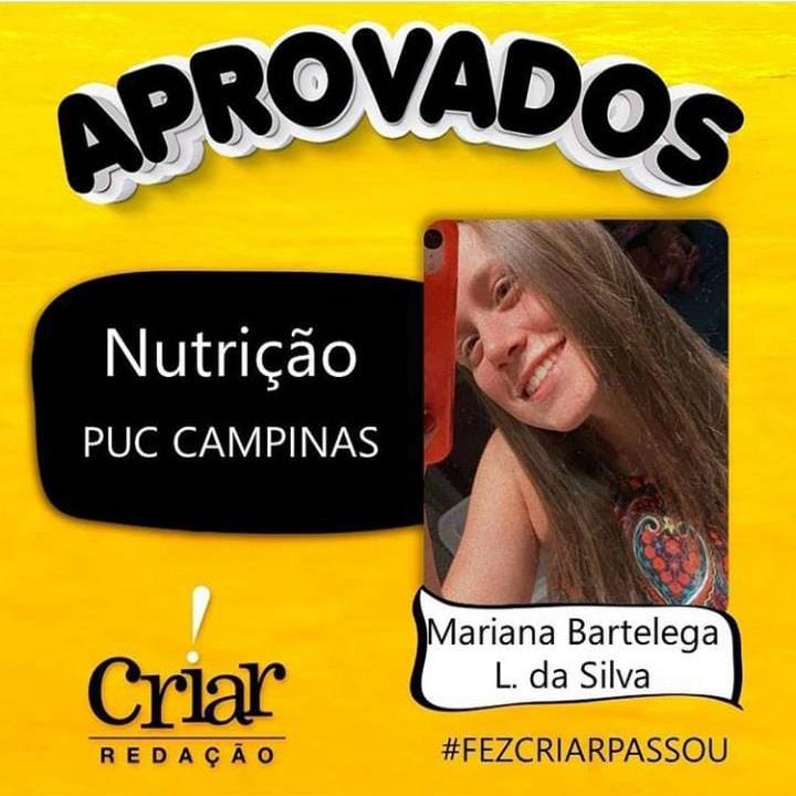 Aprovado Criar Redação