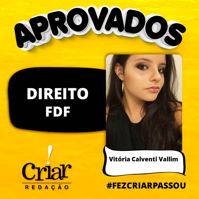 Aprovado Criar Redação