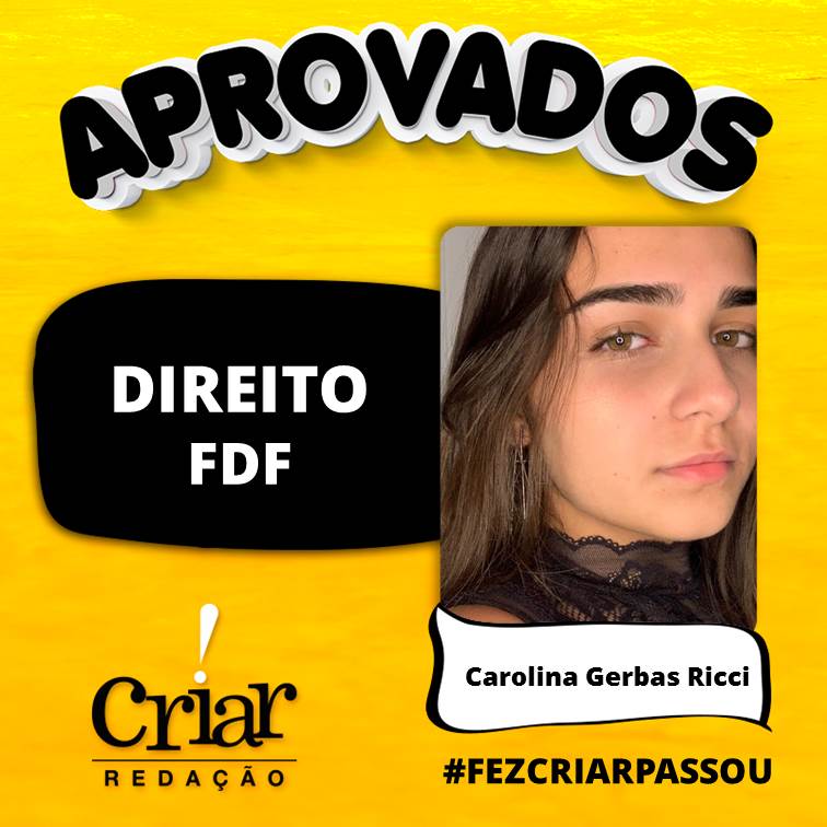 Aprovado Criar Redação