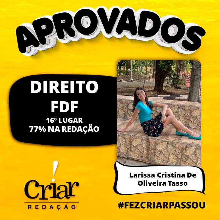 Aprovado Criar Redação