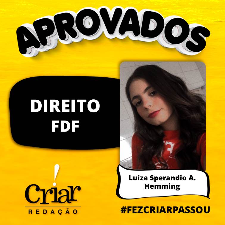 Aprovado Criar Redação
