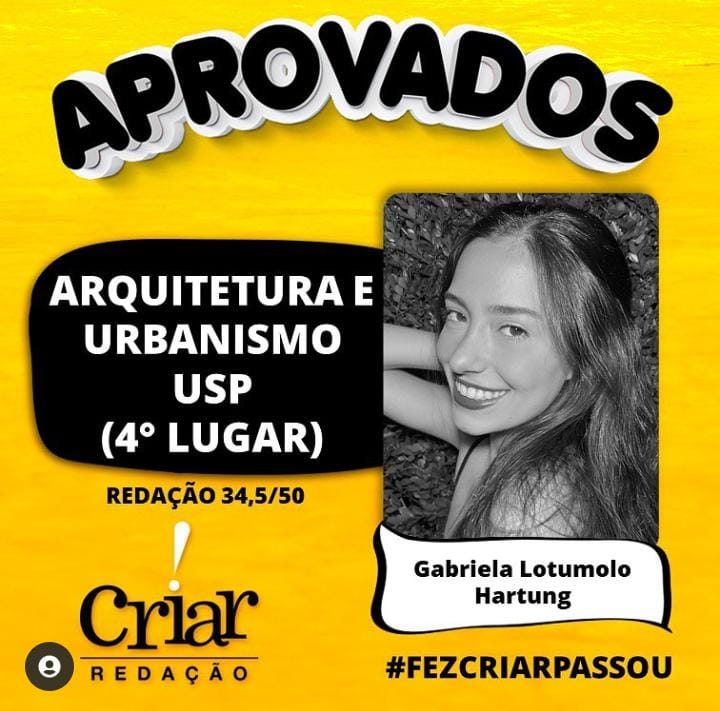 Aprovado Criar Redação