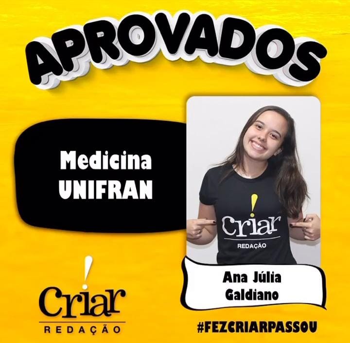 Aprovado Criar Redação